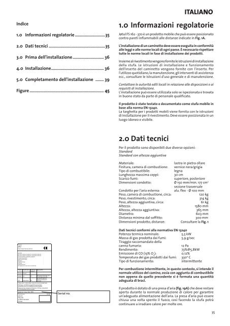 JÃ¸tul FS 162 - 370 - JÃ¸tul stoves and fireplaces