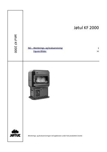 JÃ¸tul KF 2000 Betha bruksanvisning - JÃ¸tul stoves and fireplaces