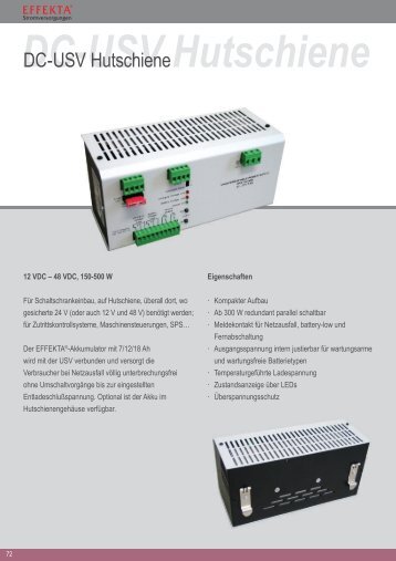 DC-USV Hutschiene - Effekta