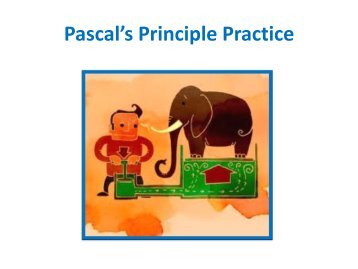 Pascal's Principle Practice