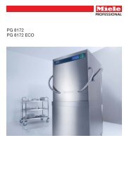 PG 8172 PG 8172 ECO - Miele Professional