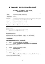 GR Protokoll 22. Februar 2012 - Gemeinde Schnottwil