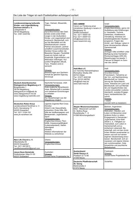 Informationsblatt „Anderer Dienst im Ausland“ - Bundesamt für ...