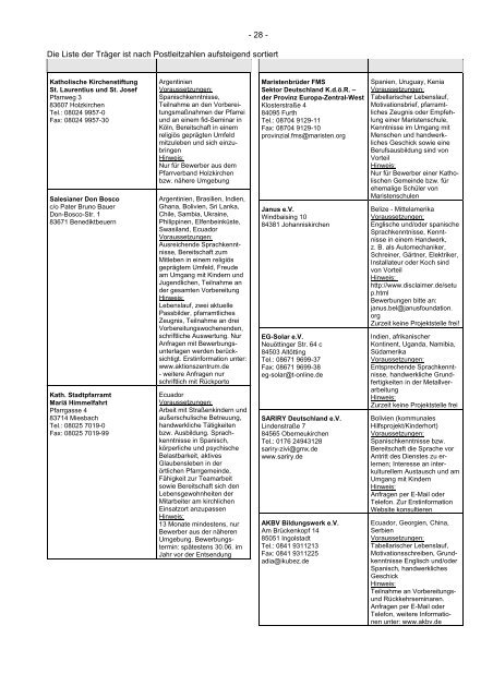 Informationsblatt „Anderer Dienst im Ausland“ - Bundesamt für ...