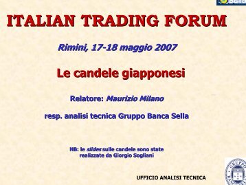 ITALIAN TRADING FORUM - Banca Sella