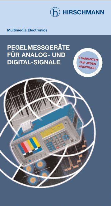 PEGELMESSGERÃTE FÃR ANALOG- UND DIGITAL-SIGNALE - Triax