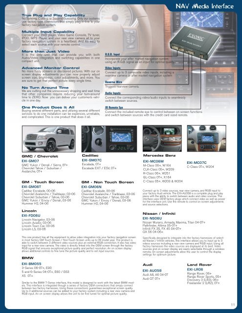 to Download the 2009 EXONIC MOBILE Catalog Now - Ample Audio