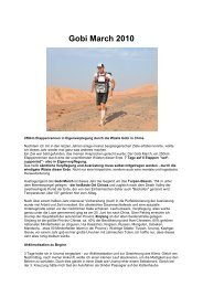 Bernd Tritscher 5. beim Gobi March 2010 - Herzliche Gratulation