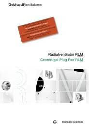 GebhardtVentilatoren Radialventilator RLM Centrifugal Plug Fan RLM