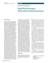 Begleitverletzungen beim schweren Beckentrauma - Springer