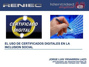 certificado digital - Ongei