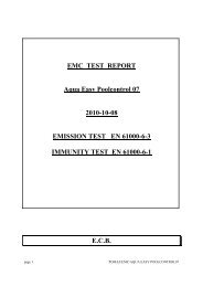EMC TEST REPORT Aqua Easy Poolcontrol 07 2010-10 ... - Pomaz