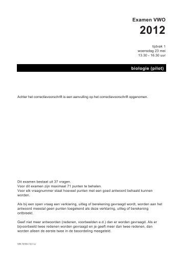 Examen VWO
