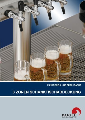 3 zonen schanktischabdeckung - Kugel Edelstahlverarbeitung