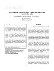 Microbiological Analysis of Street Vended Fruit Juices from Mumbai ...