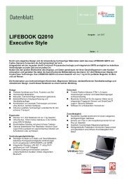 LIFEBOOK Q2010 Executive Style - Notebooks - Fujitsu