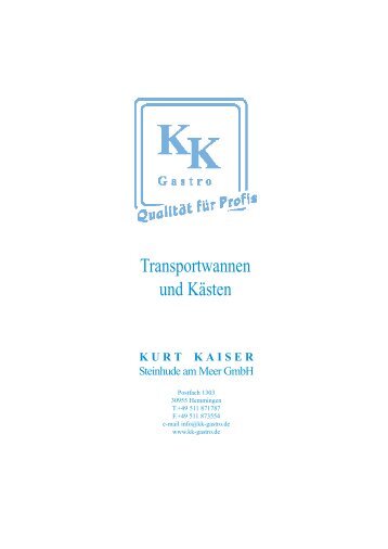 Transportkästen - kk-gastro.de
