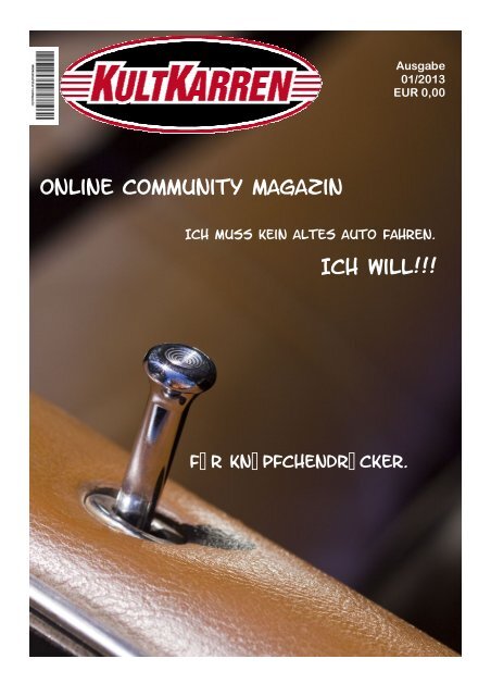 Online Community Magazin Ich will!!!