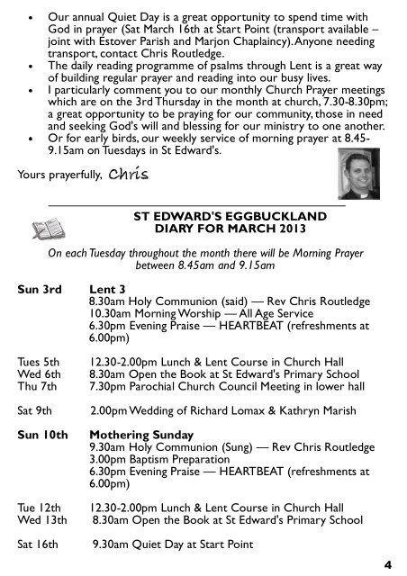 eggbuckland parish magazine includes news of christ church ...