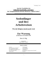 Seelenfänger und ihre Arbeitsweisen Wie die Religion ... - Sekten.ch