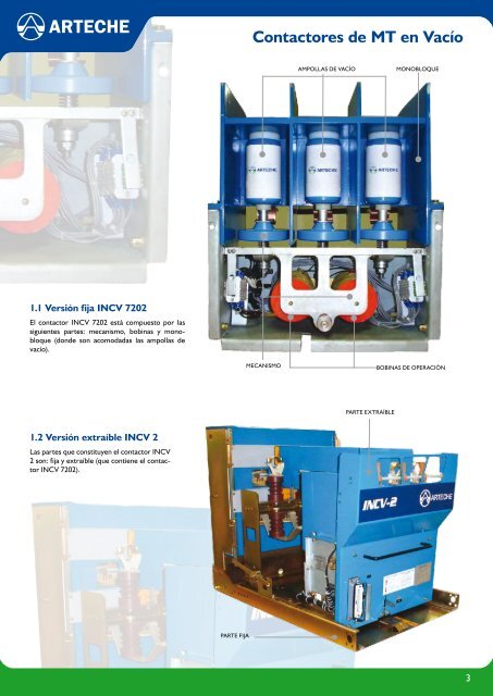 modelo INCV2 Contactores de MT en VacÃƒÂ­o - Mercado-ideal