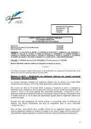 DÃƒÂ©libÃƒÂ©rations du Conseil Municipal du 19/06/2009 - Craponne