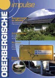 Oberbergische Impulse I / 2008 - und TechnologieCentrum ...