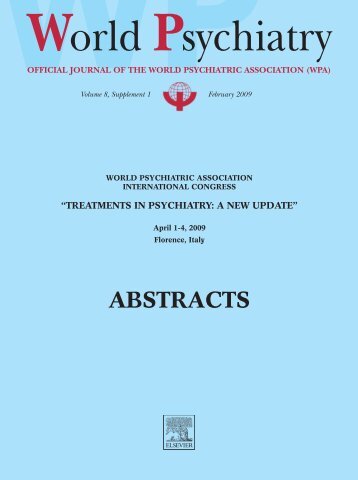 abstract book - World Psychiatric Association