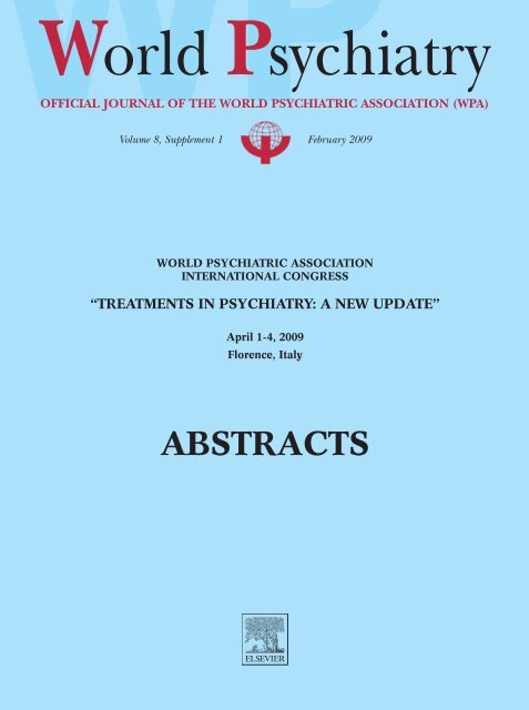 Abstract Book World Psychiatric Association