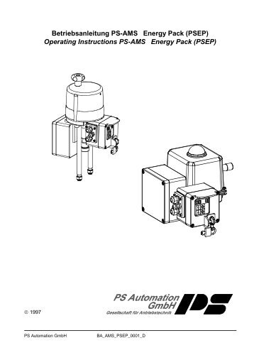 Betriebsanleitung PS-AMS Energy Pack (PSEP) Operating ... - avintos