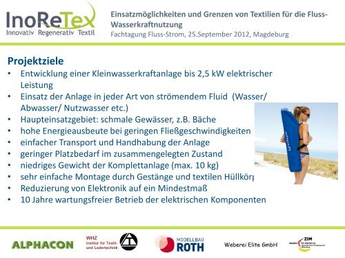 EinsatzmÃ¶glichkeiten und Grenzen von Textilien fÃ¼r die Fluss