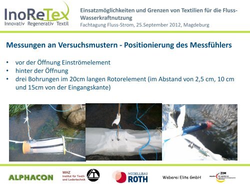 EinsatzmÃ¶glichkeiten und Grenzen von Textilien fÃ¼r die Fluss