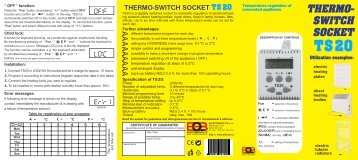 thermo - switch socket ts20 - Logitron