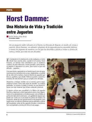 Perfil: Horst Damme - Revista El Mueble y La Madera