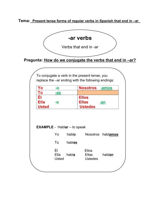 ar Verbs Quia ar-verbs-quia