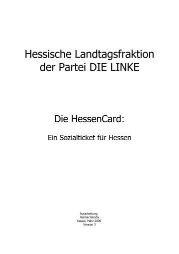 Die HessenCard: Ein Sozialticket fÃ¼r Hessen