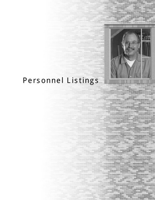 Personnel Listings Austin Community College