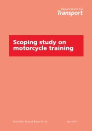 Scoping Study On Motorcycle Training - Right To Ride