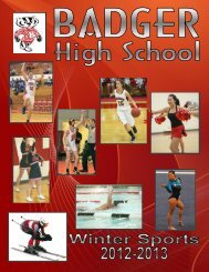 Winter Sports - Badger High School