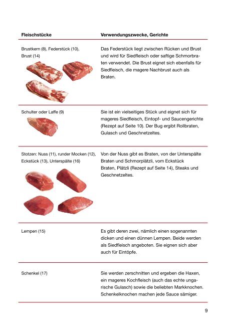 BroschÃ¼re âVom Rindâ - Schweizer Fleisch