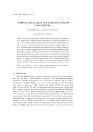 variance estimation for superpopulation parameters - Institute of ...