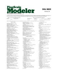 2006 INDEX - FineScale Modeler