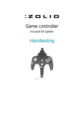 Game controller Handleiding - Unisupport