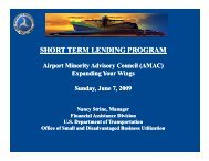 USDOT Short Term Lending Nancy Strine - AMAC