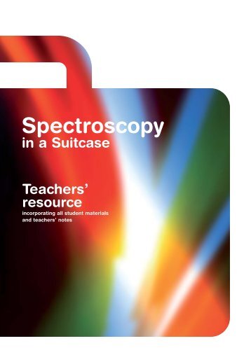 Spectroscopy in a Suitcase - Royal Society of Chemistry