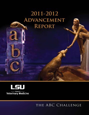 2011-2012 Advancement Report - School of Veterinary Medicine ...