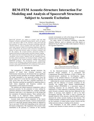 BEM-FEM Acoustic-Structure Interaction For Modeling and Analysis ...