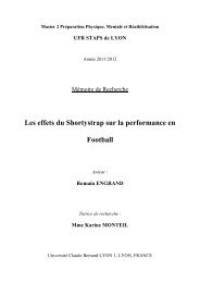 Les effets du Shortystrap sur la performance en Football