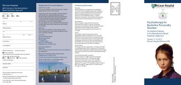 Brochure (pdf) - McLean Hospital