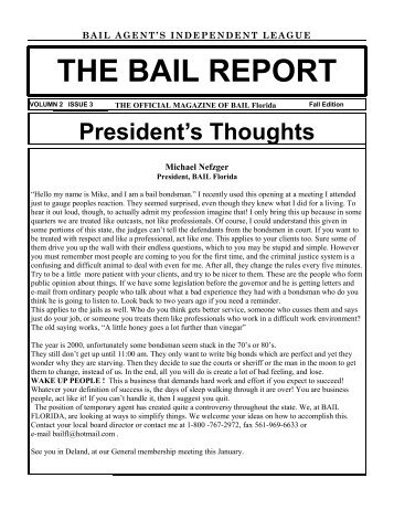 BAIL REPORTVol2 Iss3.pub - BAIL Florida